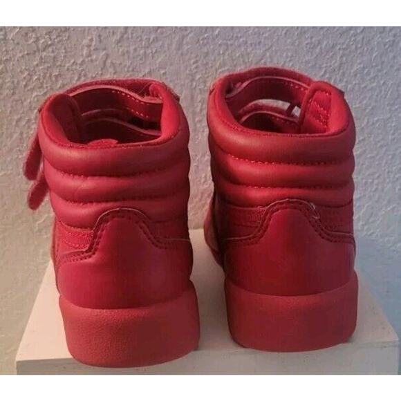 Reebok Freestyle High Top Vector Red Girls Sz. 11 Sneakers Tennis Shoes - Picture 7 of 10